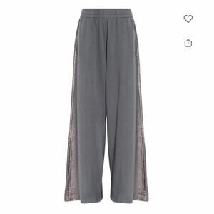 Diesel P-Elic track pants size L NWT current season metallic stripe wide leg